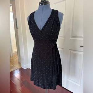 Universal Threads Sleeveless Black Wrap Dress